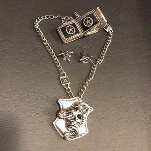 Necklace bracelet and cuff links